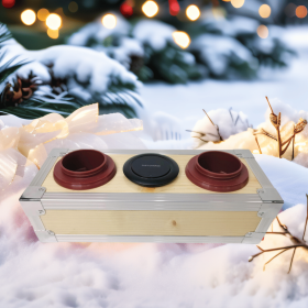 Yakimoto Vintage Wooden Cooler With Wireless Fast Charger, Portable Multifunctional Car Cooler And Warmer, Drink Beer Ice Chest Cooler, For Camping