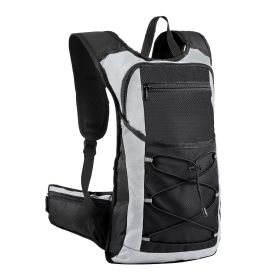 Hydration Pack Backpack 3L TPU Water Bladder Cycling Hiking Running Camping (Color: Black, Type: Flanker)